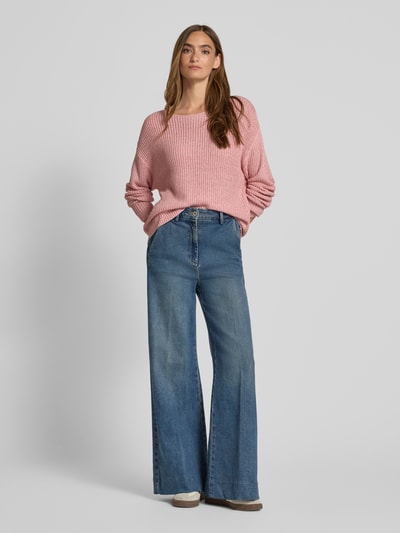 Christian Berg Woman Strickpullover mit überschnittenen Schultern Altrosa 1