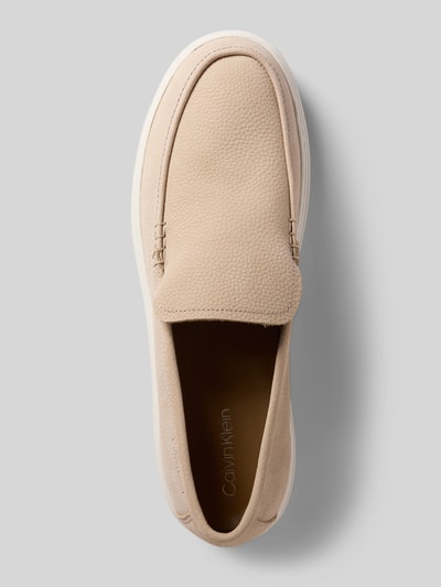 CK Calvin Klein Mokasyny z profilowaną podeszwą model ‘Hybrid’ Piaskowy 3