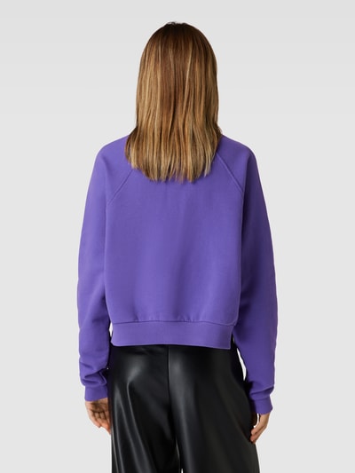 Review Cropped Sweatshirt mit REVIEW Stitching Lila 5