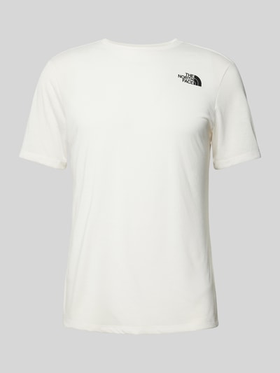 The North Face T-Shirt mit Label-Print Offwhite 1