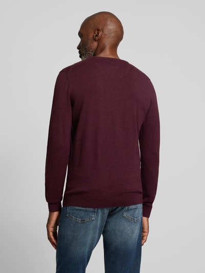 s.Oliver RED LABEL Gebreide pullover met ribboorden Paars - 5