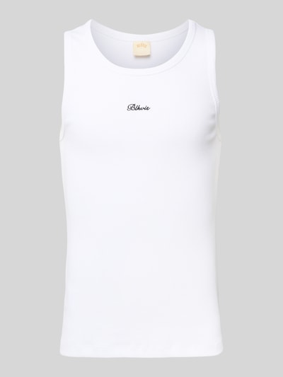 BLKVIS Tanktop mit Label-Stitching Weiss 2