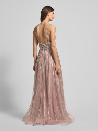 Luxuar Abendkleid mit Herz-Auschnitt Rose 5