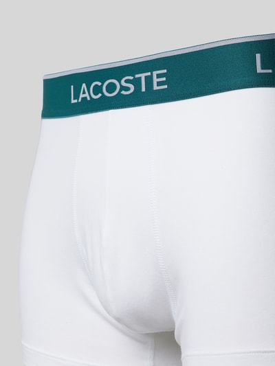 Lacoste Trunks mit Label-Bund Weiss 2