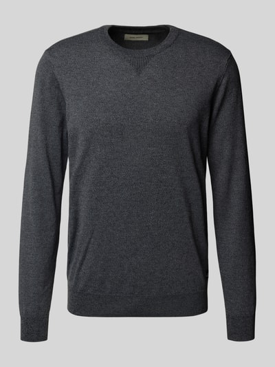Blend Gebreide pullover met ronde hals, model 'Bruton' Zwart - 2