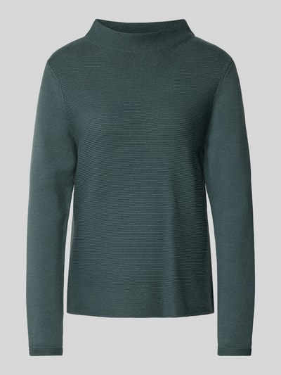 Marc O'Polo Slim Fit Strickpullover aus hochwertiger Baumwolle mit feinem Linksstrick Smaragd 2