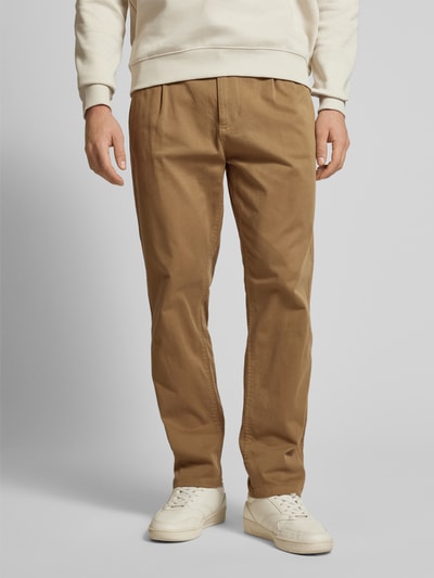 Tommy Jeans Stoffen broek met elastische band Cognac - 4