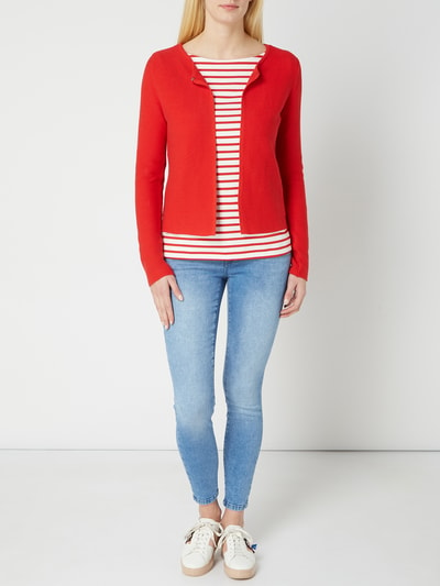 Pieces Longsleeve mit Streifenmuster  Rot 1