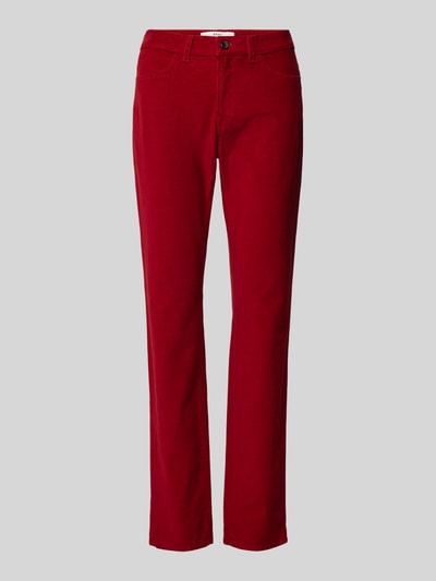 Brax Regular fit chino met steekzakken opzij Rood - 1