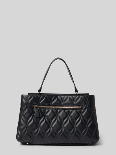 Productfoto, Handtasche in Leder-Optik mit Logo-Detail van GUESS in zwart met doorgestikte look, hoofdvak met magneetsluiting, afneembare schouderband, breedte maat 1: 32 cm, lengte: 18 cm, diepte: 12 cm, schouderbandlengte: 110 cm