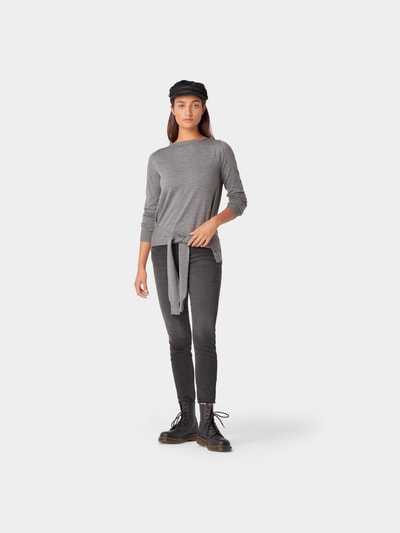MM6 Maison Margiela Strickpullover aus Wolle Mittelgrau 1