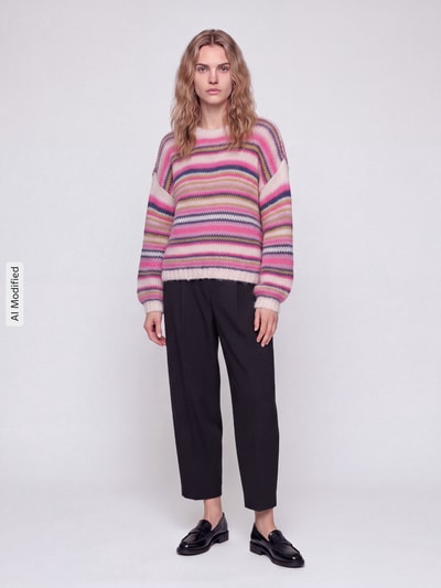 ONLY Pullover mit kuscheligem Grobstrick Offwhite 1