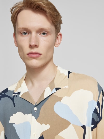 Jack & Jones Regular Fit Freizeithemd mit Resortkragen Modell 'LUKE' Beige 3