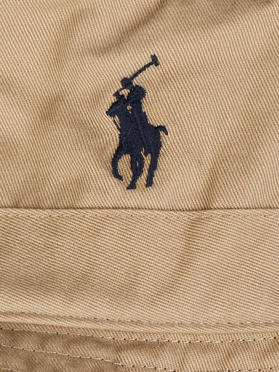 Polo Ralph Lauren Vissershoedje met geborduurd logo  Kaki - 2