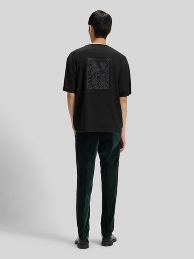 HUGO Oversized T-shirt van puur katoen, model 'DASU' Zwart - 5