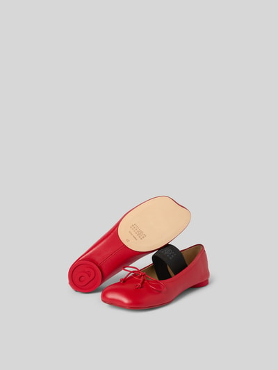 MM6 Maison Margiela Ballerinas mit Schnürverschluss Rot 5