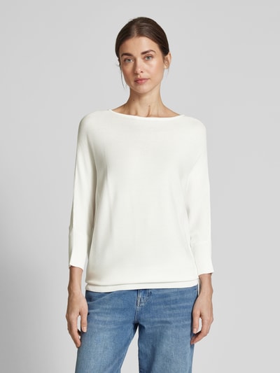 More & More Oversized Strickpullover mit U-Boot-Ausschnitt Offwhite 4