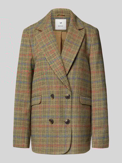 Mustang Regular fit blazer met knoopsluiting, model 'MARLOW' Middenbruin - 2