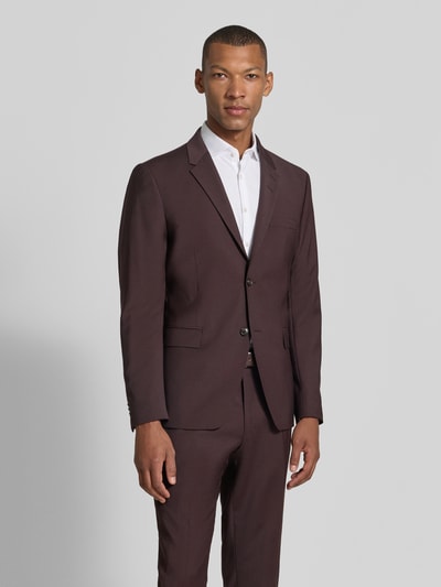 Tiger of Sweden Regular Fit Sakko mit Woll-Anteil Modell 'Jamie' Bordeaux 4