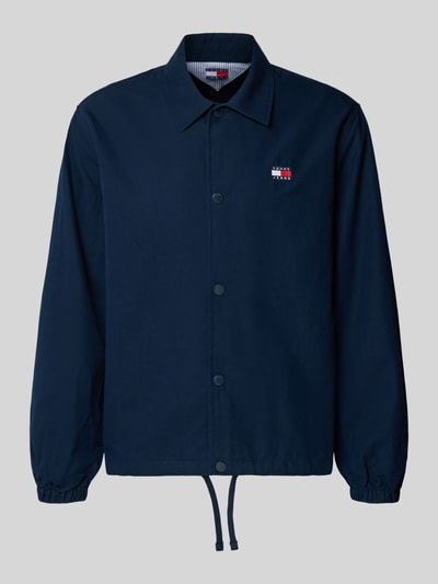 Tommy Jeans Regular Fit Hemdjacke aus reiner Baumwolle Dunkelblau 2