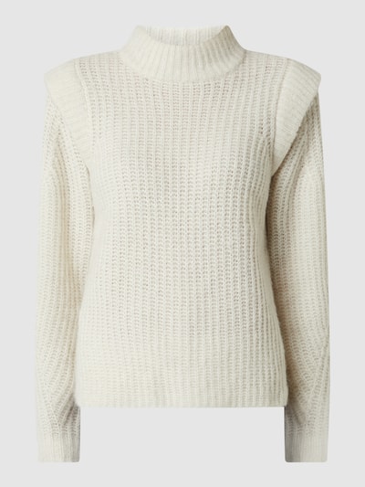 Vero Moda Pullover mit Ballonärmeln Modell 'Pekan' Offwhite 2