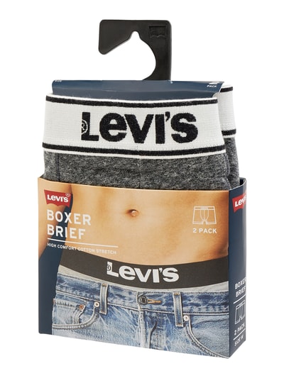 Levi's® Obcisłe bokserki z dodatkiem streczu w zestawie 2 szt. Czarny 2