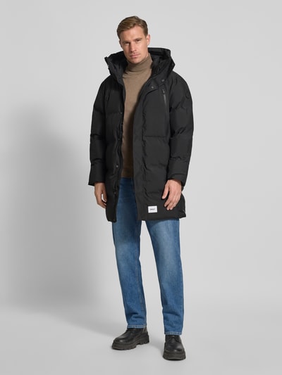 khujo Płaszcz pikowany z kieszeniami na piersi model ‘Morse2’ Czarny 1