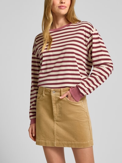 Jake*s Casual Spódnica mini z imitacji sztruksu z 5 kieszeniami Piaskowy 3