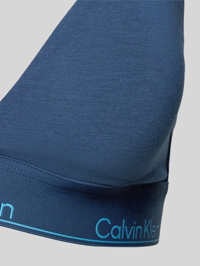 Calvin Klein Underwear Regular fit beha met logostitching, model 'Triangle' Blauw - 2