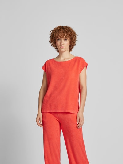 Juvia T-Shirt mit U-Boot-Ausschnitt Rot 4