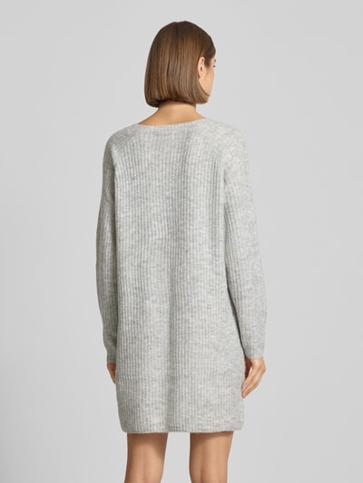 ONLY Strickkleid mit Rippstruktur Modell 'CAROL' Hellgrau 5