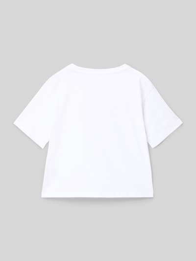 Guess T-shirt met labelopschrift Wit - 3