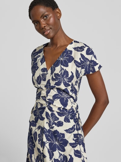 MANGO Midikleid aus Viskose-Mix Modell 'Jamie' Marine 3