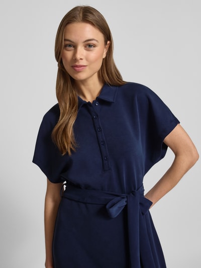 Rich & Royal Midi-jurk met strikceintuur Marineblauw - 3