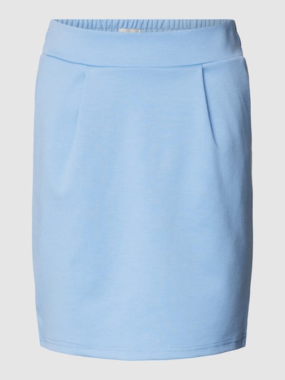 ICHI Spódnica mini z dodatkiem wiskozy model ‘Kate’ Jasnoniebieski 2