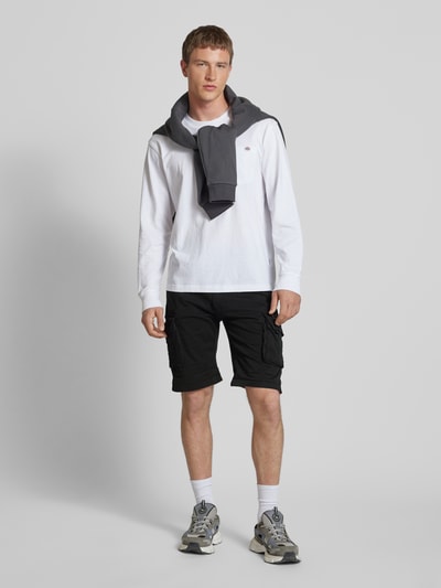 Alpha Industries Regular Fit Cargoshorts mit Label-Stitching Modell 'CREW SHORT' Black 1