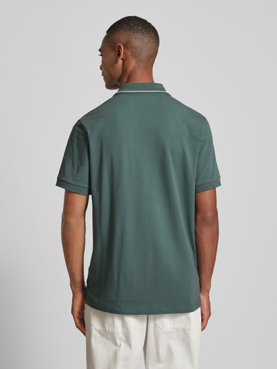 Roy Robson Regular fit poloshirt met contraststrepen Lindegroen - 5