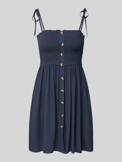 Only Tailliertes Freizeitkleid mit gesmoktem Brustbereich Modell 'NOVA' Rauchblau 2