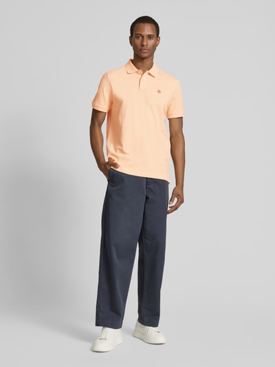 MCNEAL Regular Fit Poloshirt mit Knopfleiste und Label-Stitching Apricot 1