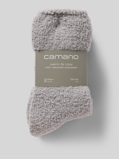 camano Kuschelsocken mit elastischem Bündchen 2er-Pack Black 3