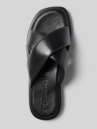 Tamaris Lederslides mit gekreuzten Riemen Black 3