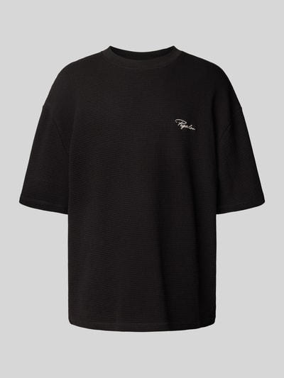 Pegador Oversized T-shirt met labelstitching Zwart - 2