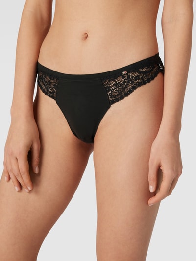 TOMMY HILFIGER String mit Label-Detail Modell 'LACE' Black 3