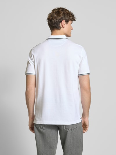 CHAMPION Regular Fit Poloshirt mit Logo-Stitching Weiss 5