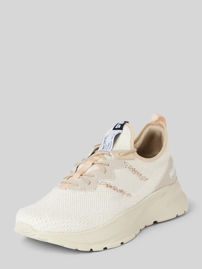 MoEa Sneakers met labelpatch en -print, model 'PINEAPPLE' Beige - 1