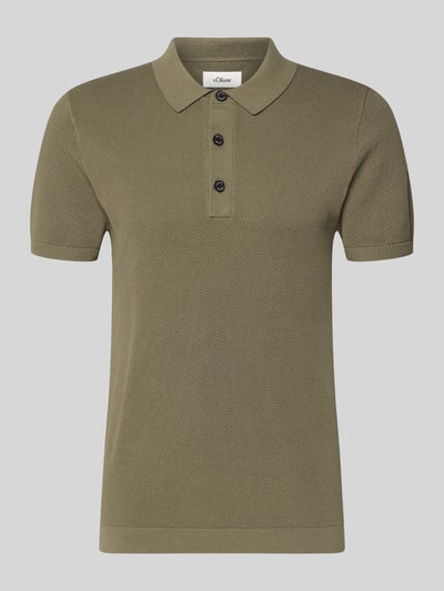 s.Oliver RED LABEL Koszulka polo z czystej bawełny o kroju regular fit Khaki 2