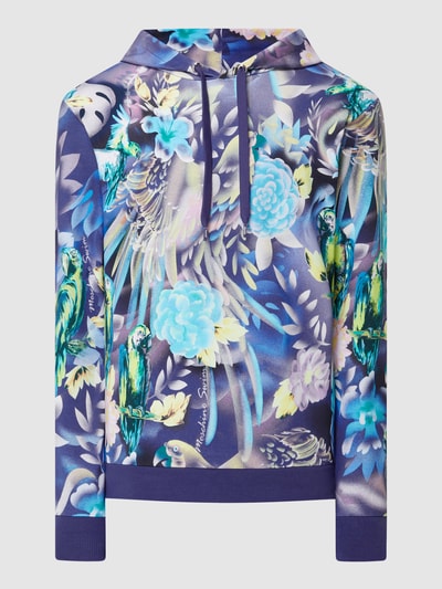 Moschino Swim + Underwear Hoodie met all-over motief  Blauw - 2