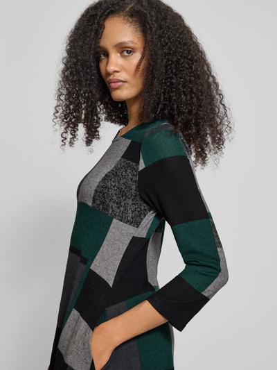 Apricot Minikleid mit Rundhalsausschnitt Khaki 3