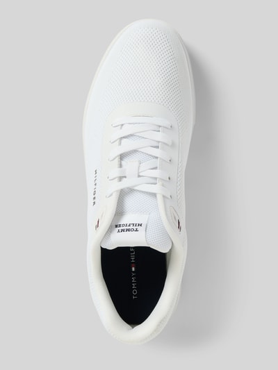 Tommy Hilfiger Low Top Sneaker aus Strick-Mesh Weiss 3