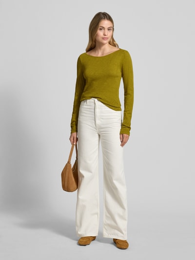 Marc O'Polo Slim fit shirt met lange mouwen van puur katoen Lichtgroen - 1